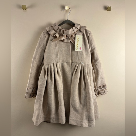 NWT La AmaPola Abrigo Coat in Beige - Picture 1 of 7